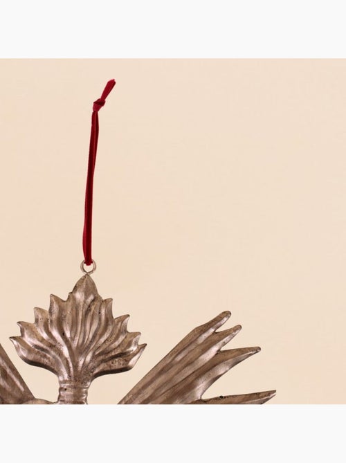 Ex voto coeur en métal doré 24cm - Kiabi