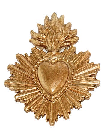 Ex-voto coeur sacré déco murale