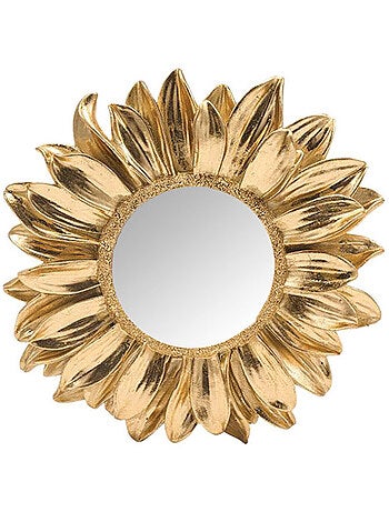 Ex-voto miroir fleur déco murale