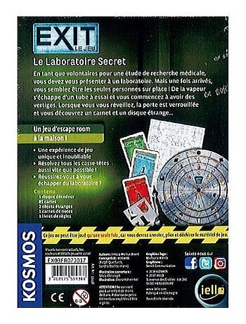 EXIT : Le Jeu - Le Laboratoire Secret