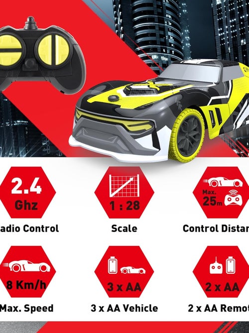 Exost Star Rush 1:34 Mini Voiture Télécommandée De Course - Silverlit - Kiabi