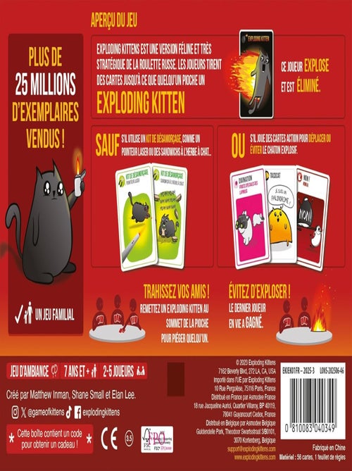 Exploding Kittens - Asmodee - Kiabi