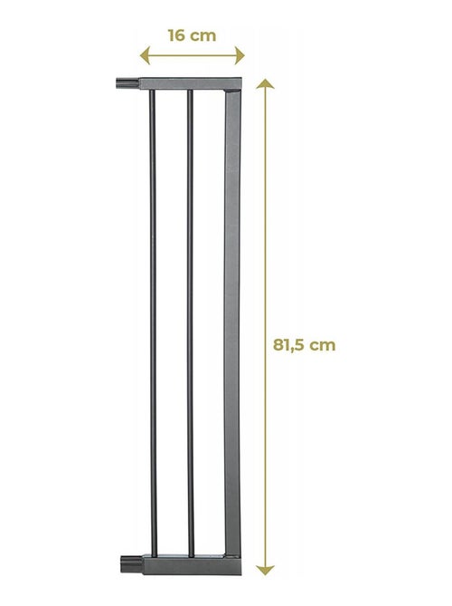 Extension de barrière Easy Lock Plus 16 cm bois métal gris - Kiabi
