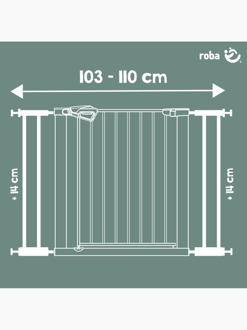 Extension minimaliste 14 cm pour barrière de sécurité easySafe+ Roba - Kiabi