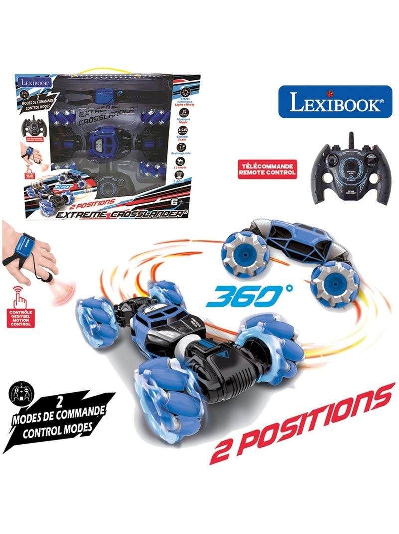 Extreme Crosslander - Voiture télécommandée Tout-Terrain rechargeable Bleu - Kiabi