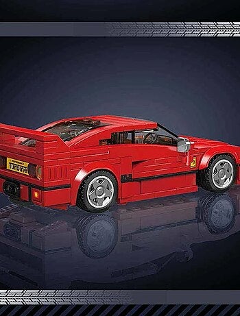 F40 Voiture de sport avec vitrine de présentation