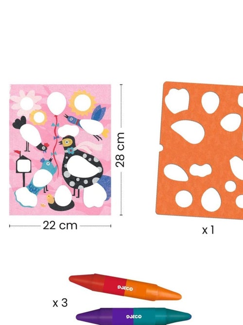 Fabuleux pochoirs Piou piou & co - Kiabi