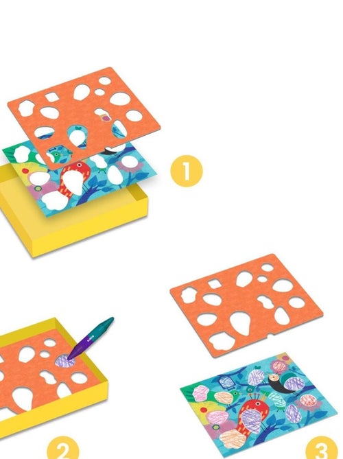 Fabuleux pochoirs Piou piou & co - Kiabi