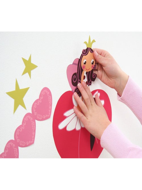 Fairy, Sticker mural princesse -il était une fille que tout le monde attendait - 50x70 cm - Kiabi