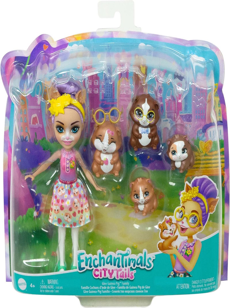 Famille De Glee Cochons D'inde - Enchantimals - Mattel Multicolore - Kiabi