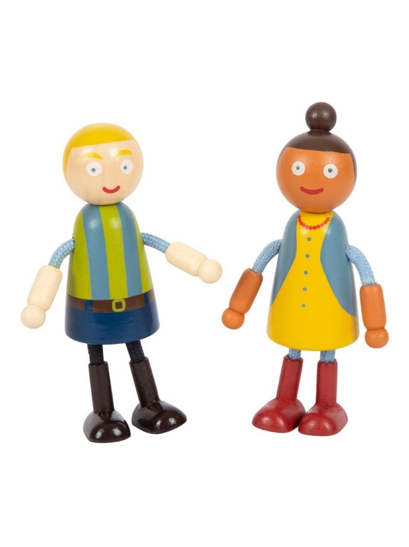 Famille de poupées avec fauteuil roulant Beige - Kiabi