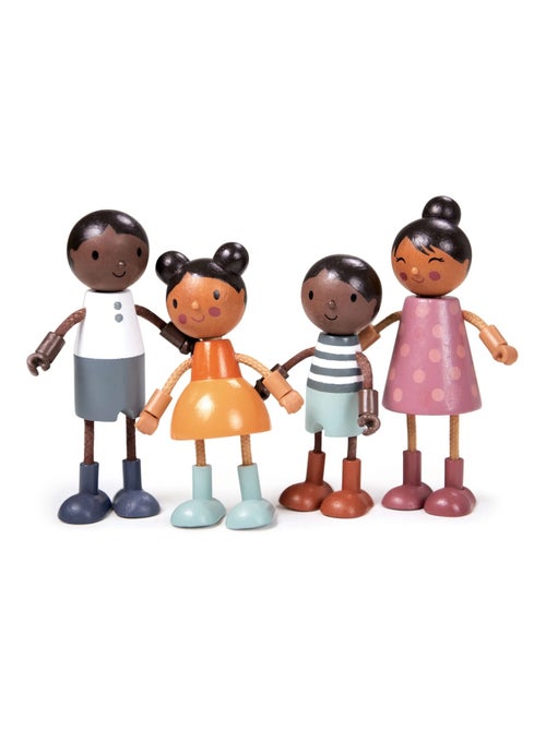 Famille de poupées en bois - Kiabi