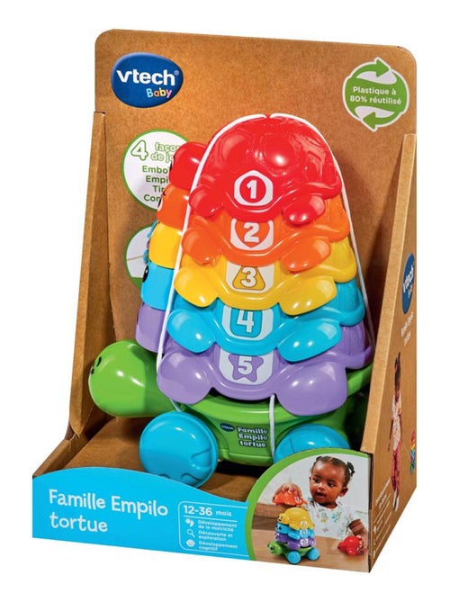 Famille empilo tortue (plastique reutilise) 'Vtech' - Kiabi