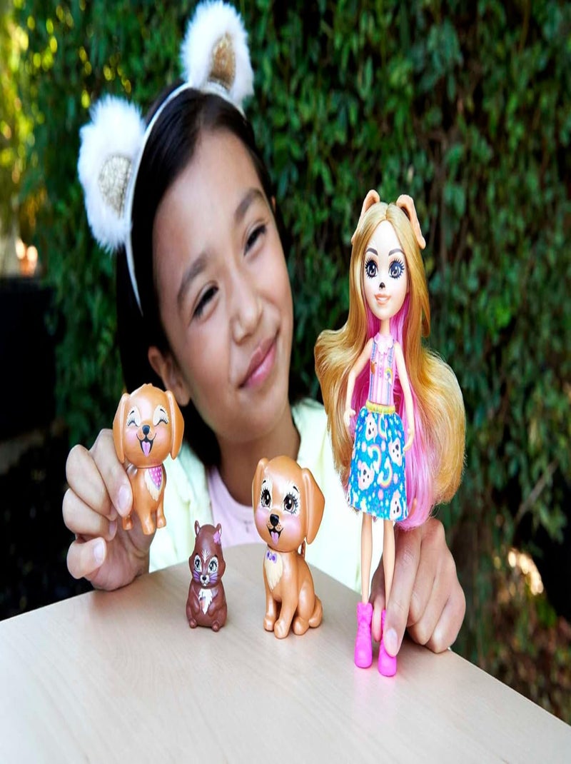 Famille Golden Retriever Enchantimals - Mattel Multicolore - Kiabi