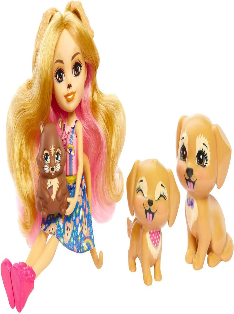 Famille Golden Retriever Enchantimals - Mattel Multicolore - Kiabi