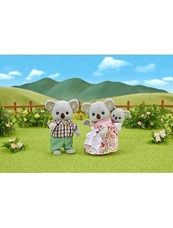 Famille Koala Sylvanian - SYLVANIAN FAMILIES - 5310 - Articulée et Habillée - Gris