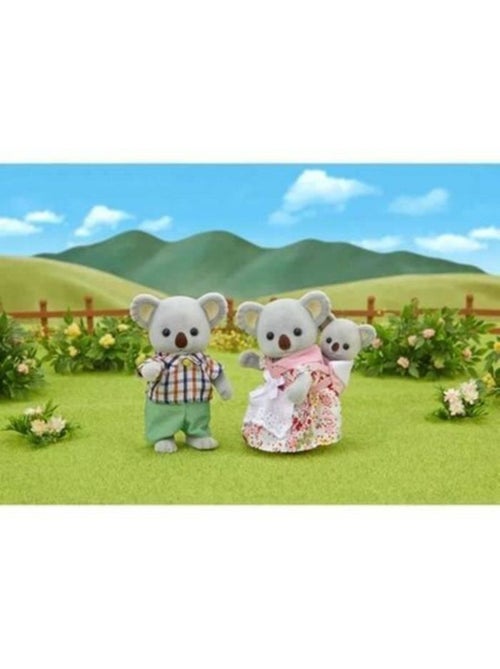 Famille Koala Sylvanian - SYLVANIAN FAMILIES - 5310 - Articulée et Habillée - Gris - Kiabi