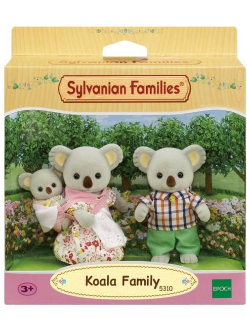 Famille Koala Sylvanian - SYLVANIAN FAMILIES - 5310 - Articulée et Habillée - Gris - Kiabi