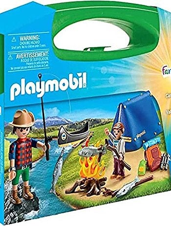 Family Fun - Valisette Campeurs : deux personnages, une tente, un canoë et des accessoires