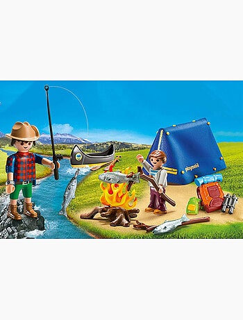 Family Fun - Valisette Campeurs : deux personnages, une tente, un canoë et des accessoires