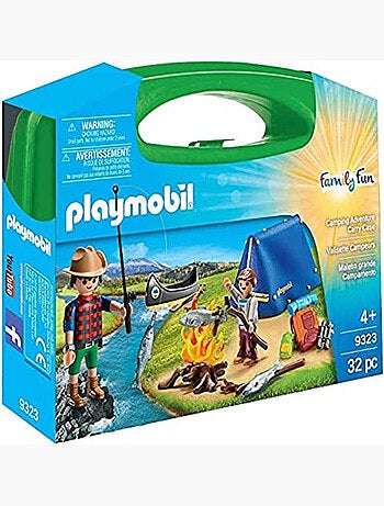 Family Fun - Valisette Campeurs : deux personnages, une tente, un canoë et des accessoires