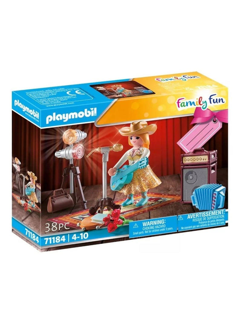Family Fun Set cadeau Chanteuse de country Orange - Kiabi