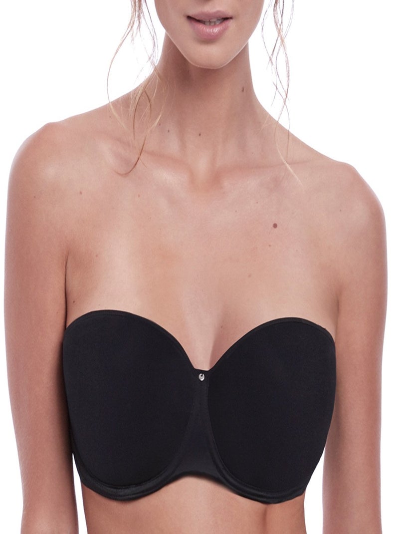 Fantasie - Soutien-gorge bandeau bretelles multi-positions Aura Noir - Kiabi