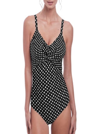 Fantasie swim - Maillot une pièce twisté à pois Santa Monica