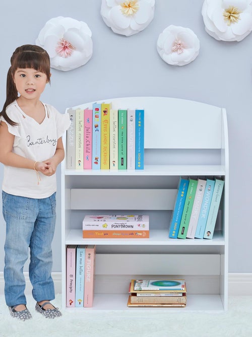 Fantasy Fields - Bibliothèque pour enfants 3 étagères uni - Blanc - Kiabi