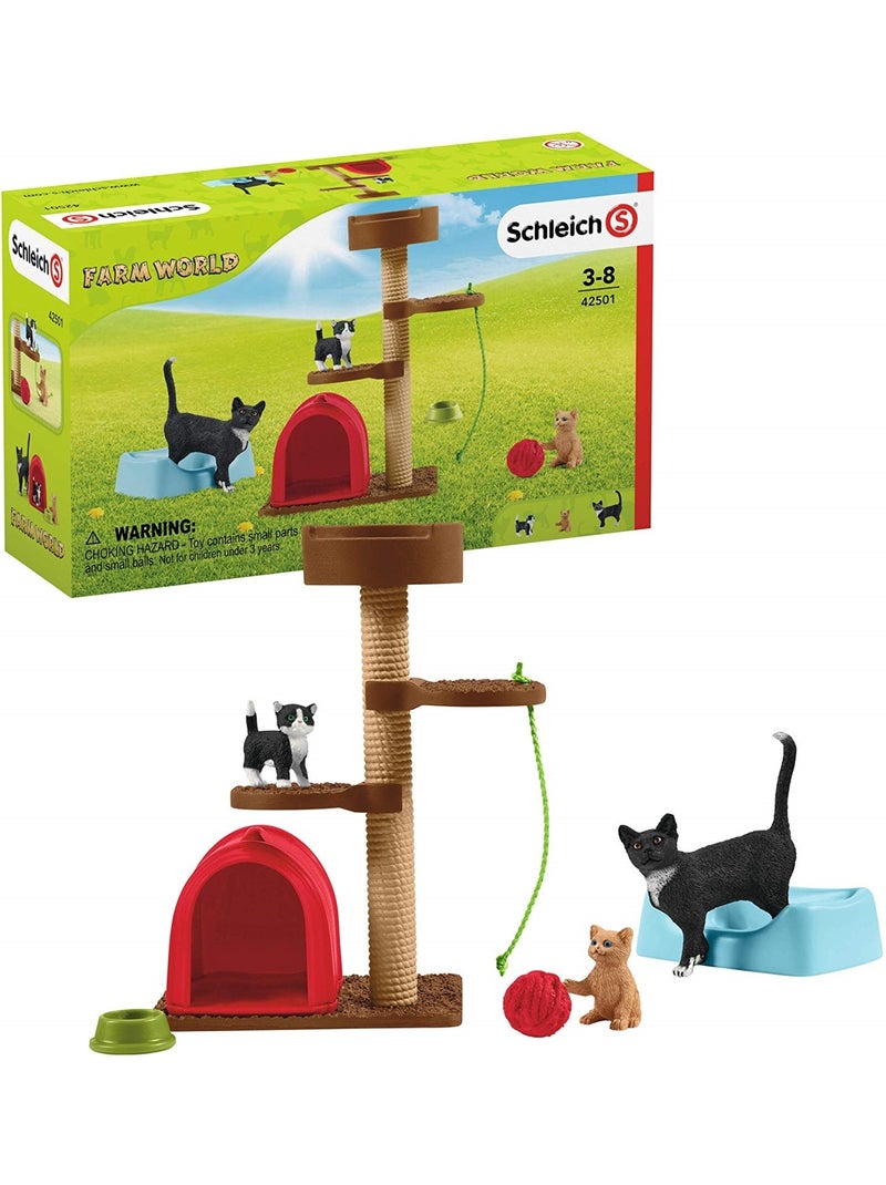Farm World - Aire de jeu pour chats adorables Multicolore - Kiabi