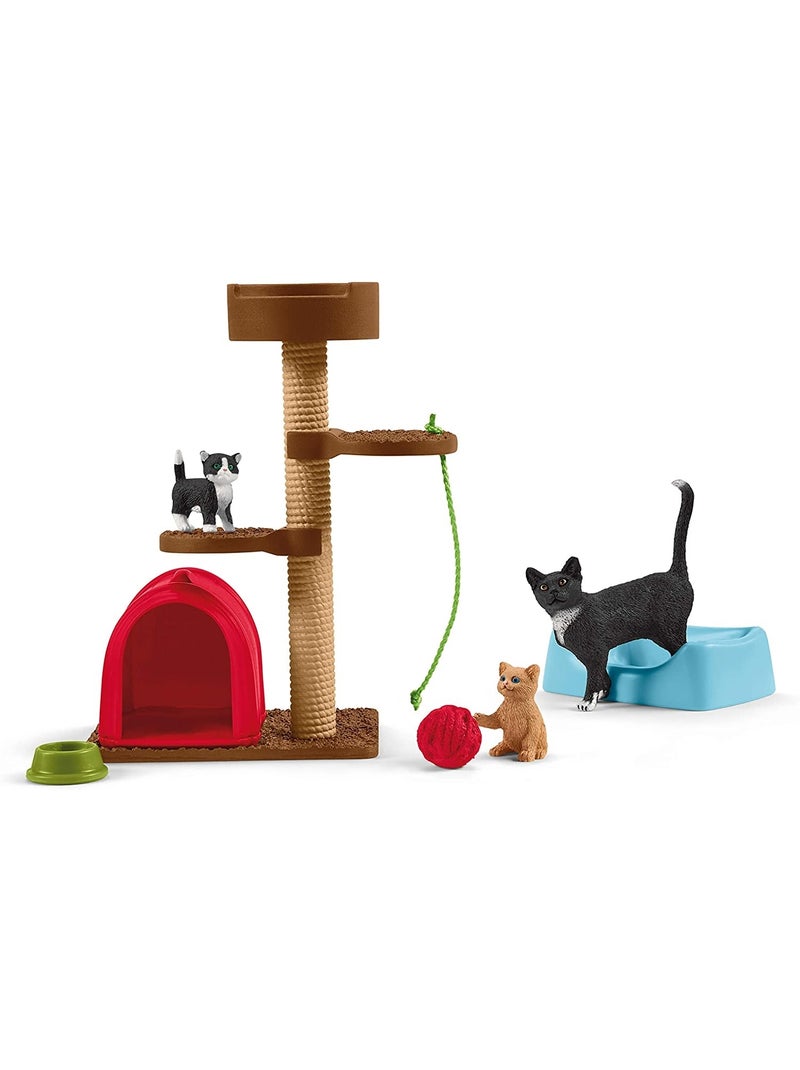 Farm World - Aire de jeu pour chats adorables Multicolore - Kiabi