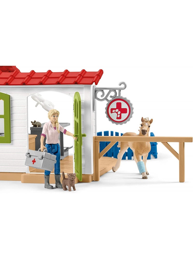 Farm World - Clinique vétérinaire avec animaux domestiques Multicolore - Kiabi