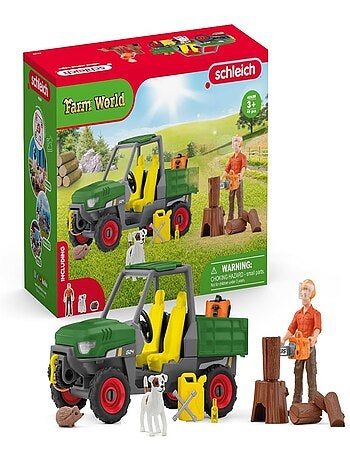 Farm World Garde forestier avec véhicule