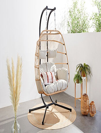 FARO Fauteuil suspendu 2 places effet rotin