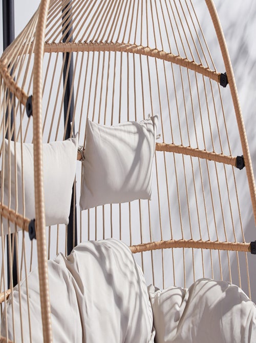 FARO Fauteuil suspendu 2 places effet rotin - Kiabi