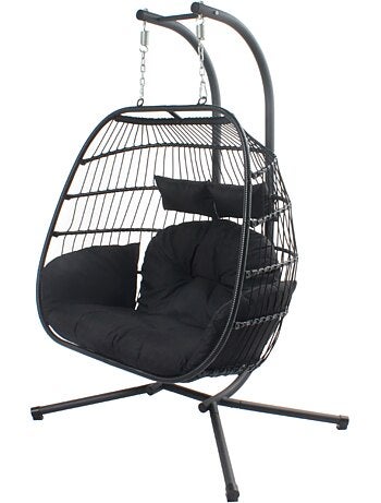 FARO Fauteuil suspendu 2 places noir