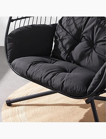 FARO Fauteuil suspendu 2 places noir