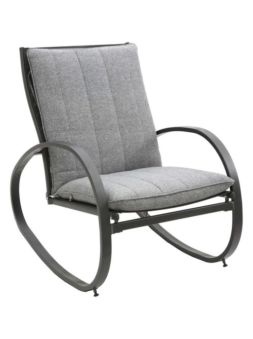 Fauteuil à bascule d'extérieur avec coussin NEVADA - Kiabi Fauteuil à bascule d'extérieur avec coussin NEVADA - Kiabi