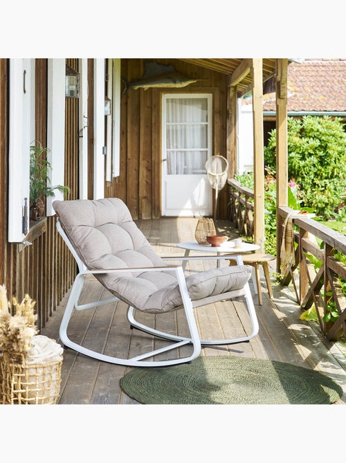 Fauteuil à bascule en aluminium FELINIO - Kiabi Fauteuil à bascule en aluminium FELINIO - Kiabi