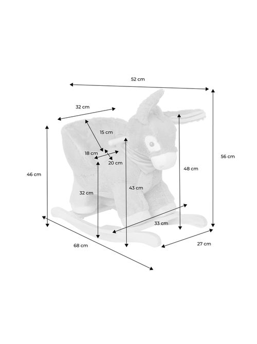 Fauteuil âne à bascule pour enfant Anne - Kiabi