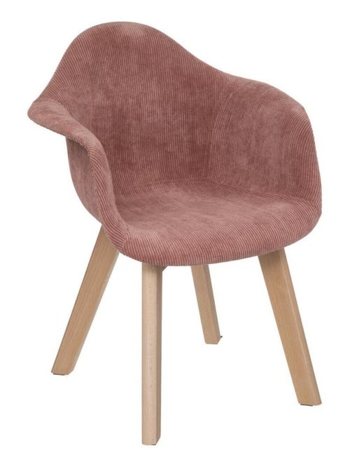 Fauteuil avec accoudoirs pour chambre d'enfant Atmosphera Kids - Rose Poudré - Kiabi