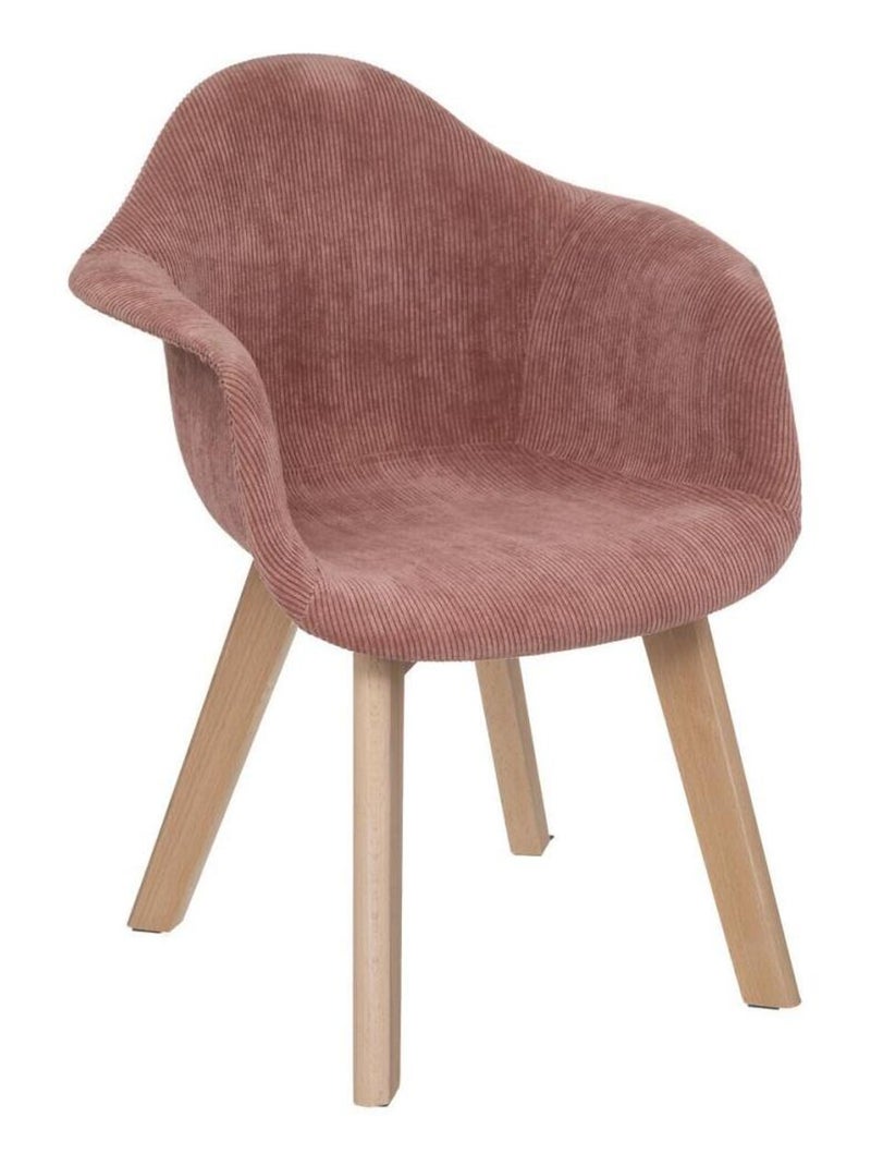 Fauteuil avec accoudoirs pour chambre d'enfant Atmosphera Kids - Rose Poudré Rose - Kiabi