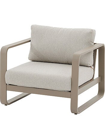 Fauteuil bas de jardin en aluminium DOMILLY