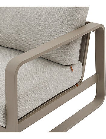 Fauteuil bas de jardin en aluminium DOMILLY