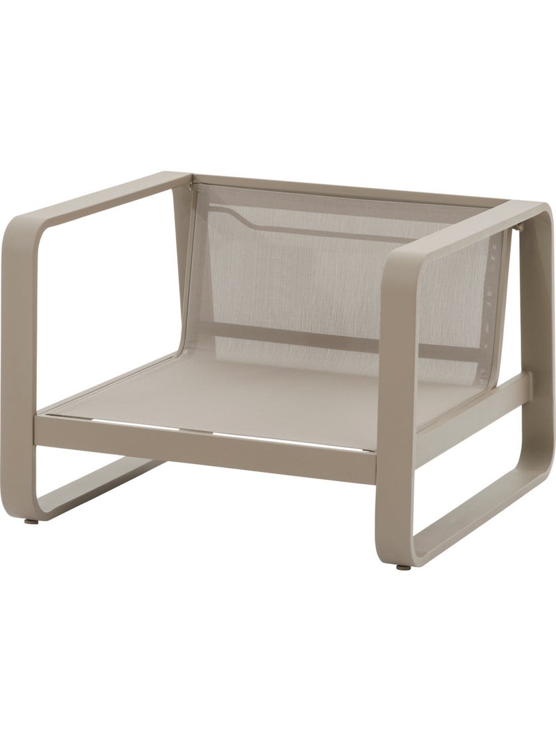 Fauteuil bas de jardin en aluminium DOMILLY Marron - Kiabi