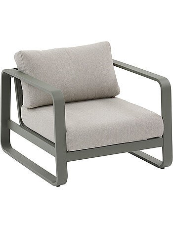 Fauteuil bas de jardin en aluminium DOMILLY