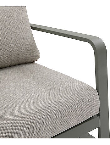 Fauteuil bas de jardin en aluminium DOMILLY