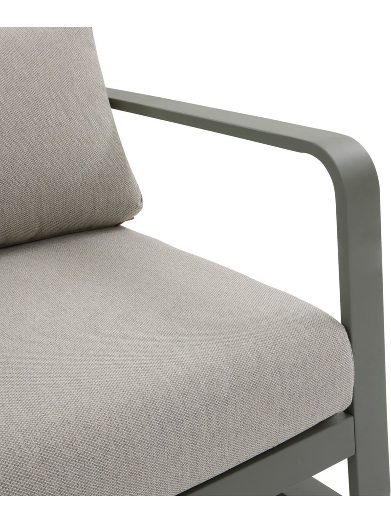 Fauteuil bas de jardin en aluminium DOMILLY Vert clair - Kiabi