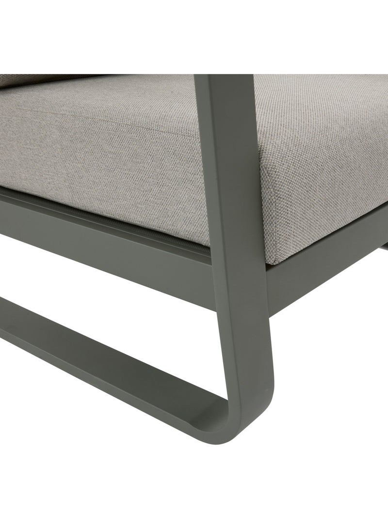 Fauteuil bas de jardin en aluminium DOMILLY Vert clair - Kiabi