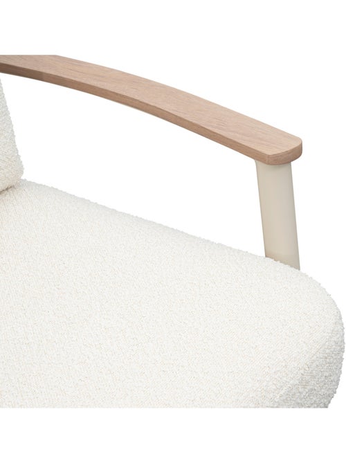 Fauteuil bas de jardin en aluminium effet bois et corde tressée MYLORE - Kiabi Fauteuil bas de jardin en aluminium effet bois et corde tressée MYLORE - Kiabi